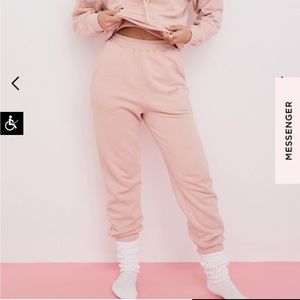 House Of CB SKY BLUSH FLEECE BACK JOGGING TROUSER
